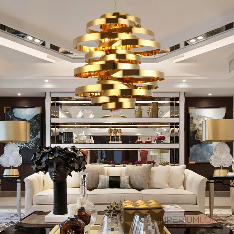 Подвесная люстра Golden Tornado Chandelier D72 Подвесная люстра Golden Tornado Chandelier D72