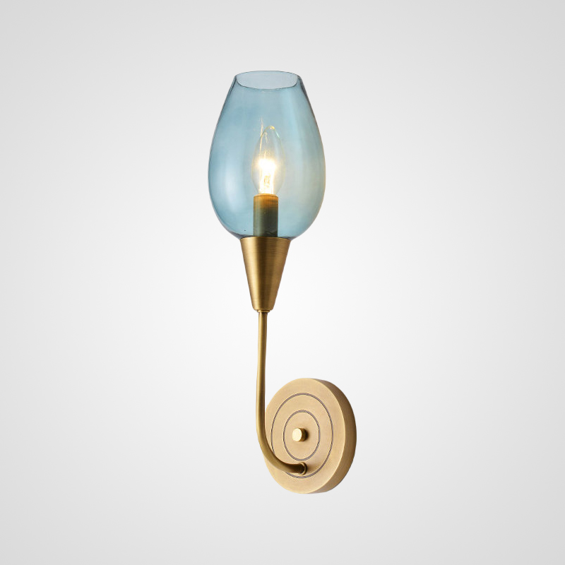 Настенный светильник VIOLA WALL 1 Blue от ImperiumLoft Настенный светильник VIOLA WALL 1 Blue от ImperiumLoft