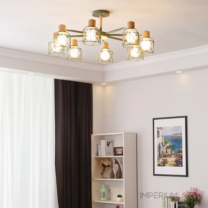 Потолочная люстра CORF B3 Black 3 lamps от ImperiumLoft