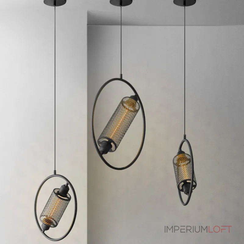 Подвесной светильник RESIST L35 Black от ImperiumLoft