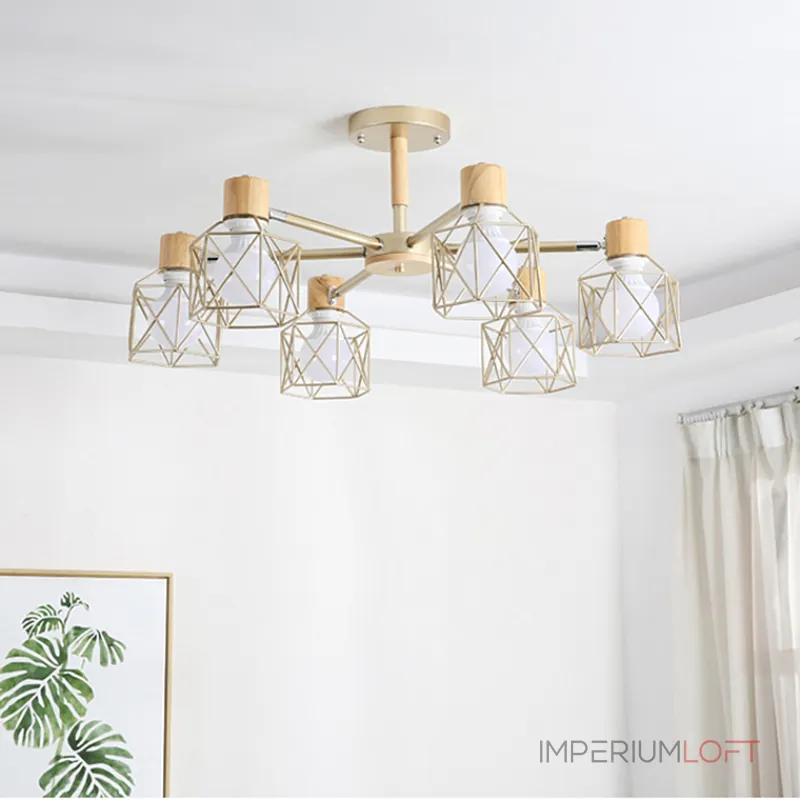 Потолочная люстра CORF B3 Black 3 lamps от ImperiumLoft