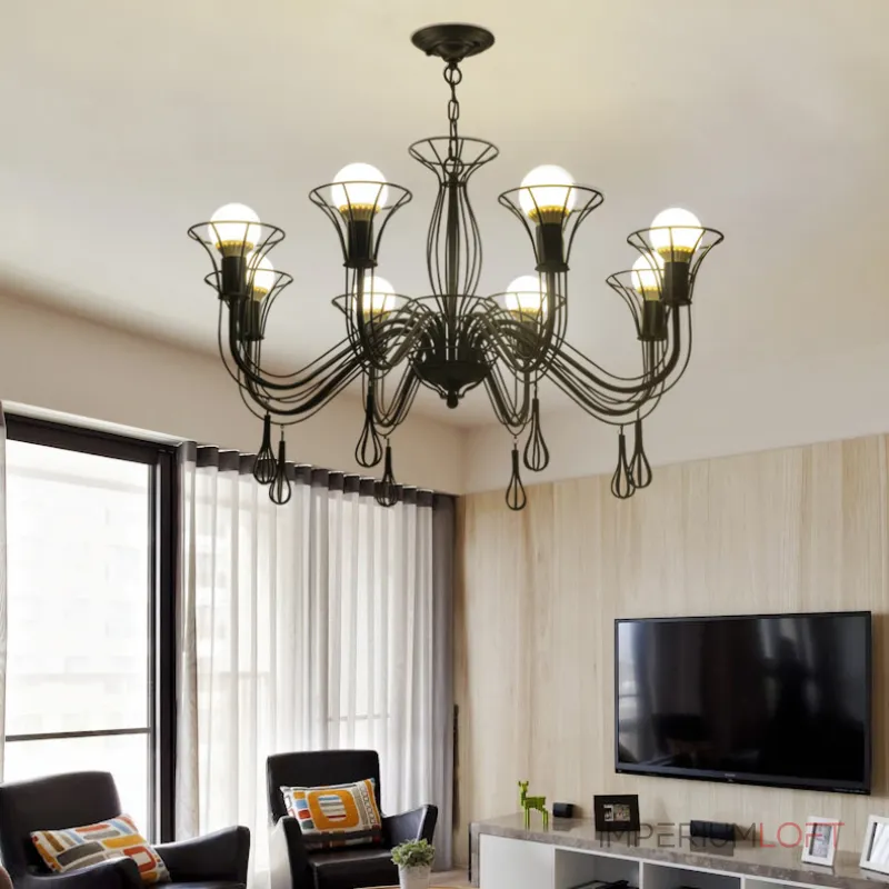 Подвесная люстра CAST 5 White от ImperiumLoft