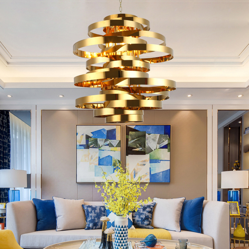 Подвесная люстра Golden Tornado Chandelier D72 Подвесная люстра Golden Tornado Chandelier D72