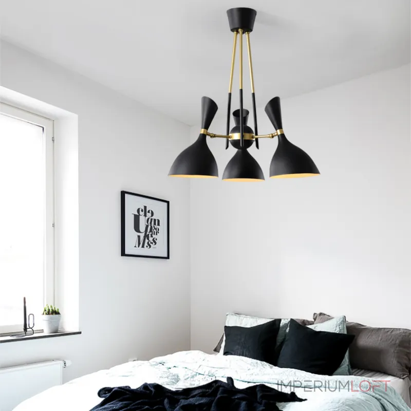 Подвесная люстра TRUMPET D70 Black от ImperiumLoft