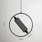 Подвесной светильник RESIST L35 Black от ImperiumLoft