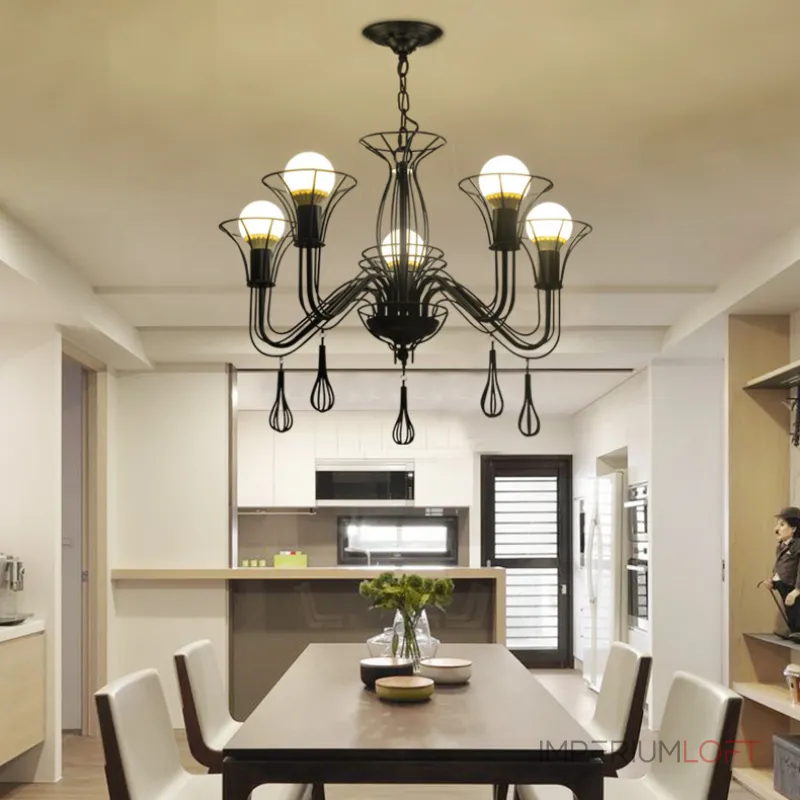 Подвесная люстра CAST 5 White от ImperiumLoft