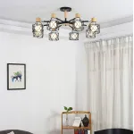 Потолочная люстра CORF B3 Black 3 lamps от ImperiumLoft