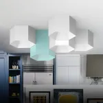 Потолочный светильник HEXAGON B H15 Blue от ImperiumLoft