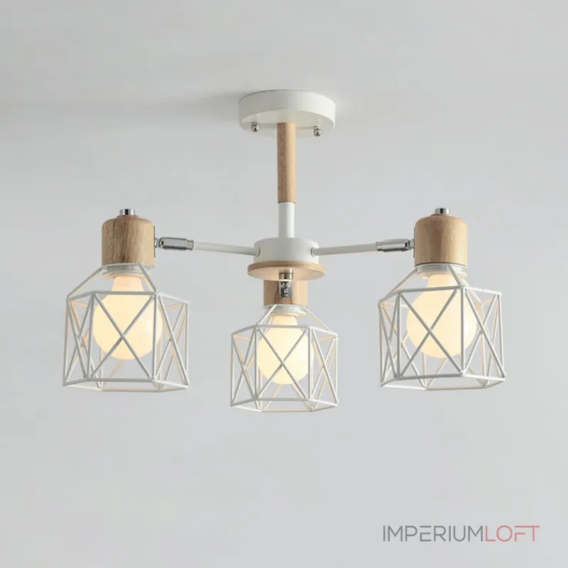Потолочная люстра CORF B3 Black 3 lamps от ImperiumLoft