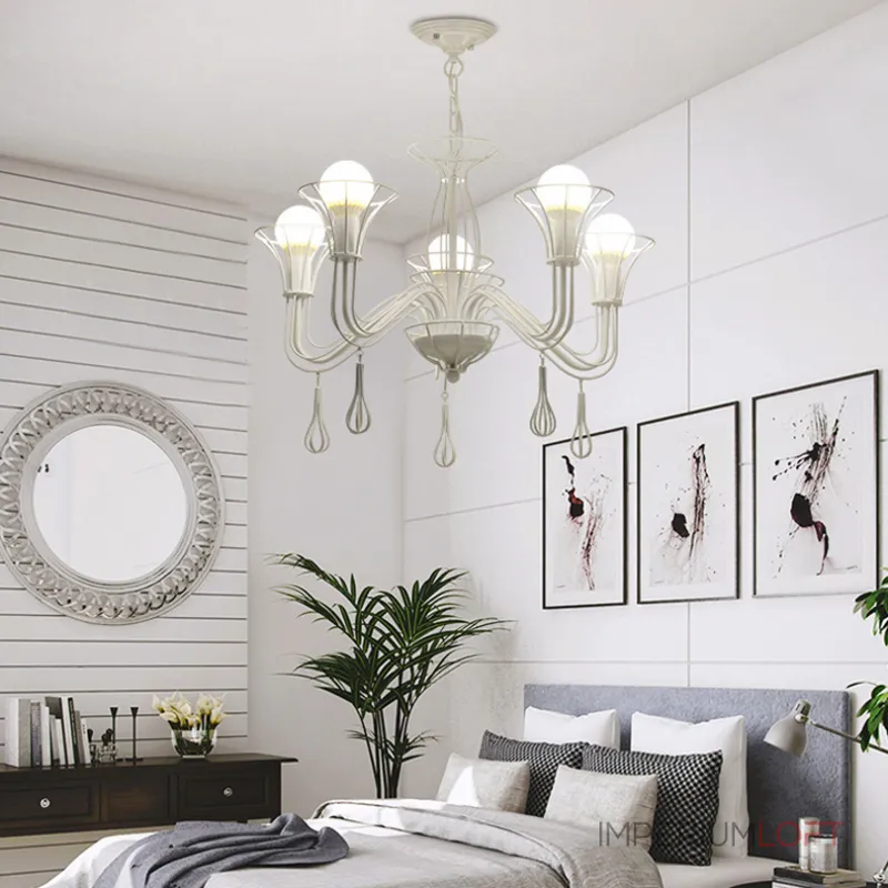 Подвесная люстра CAST 5 White от ImperiumLoft