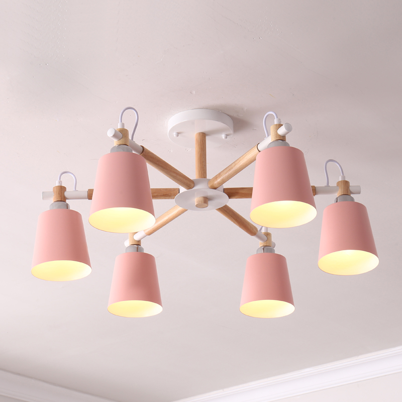 Потолочная люстра VARDA 6 lamps Pink Потолочная люстра VARDA 6 lamps Pink