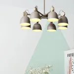 Люстра на штанге ROLLA 3 Gray