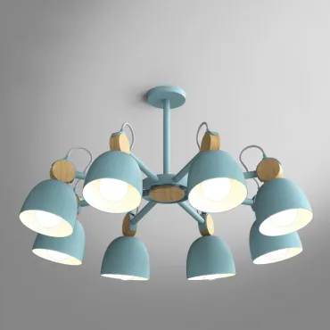 Люстра на штанге ROLLA 8 blueice Люстра на штанге ROLLA 8 blueice