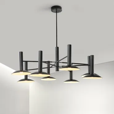 Люстра на штанге TAU L8 Black