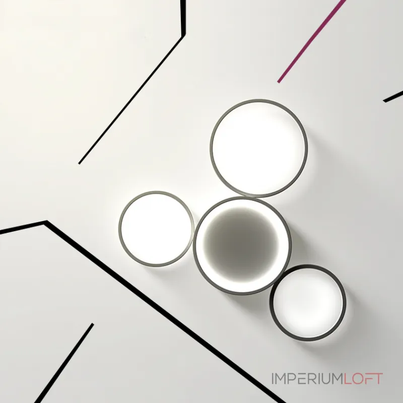 Потолочный светильник TWINE 5 rings White