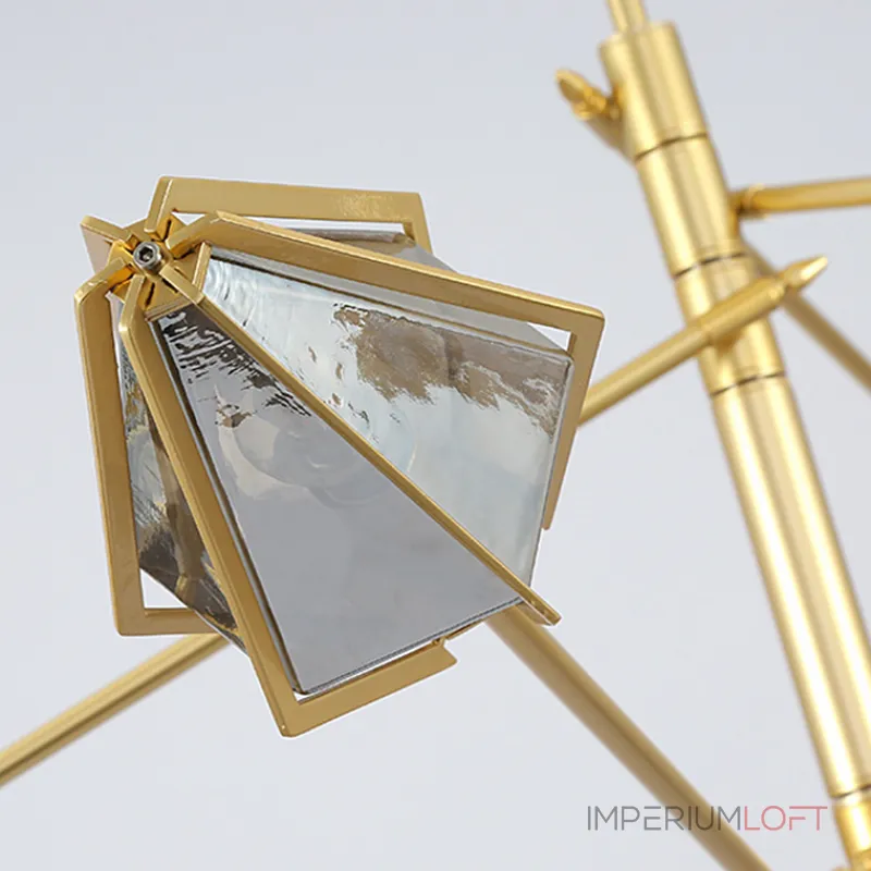 Люстра на штанге Harlow Spoke Chandelier White