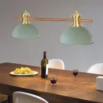 Подвесной реечный светильник NORWAY Light Green от ImperiumLoft