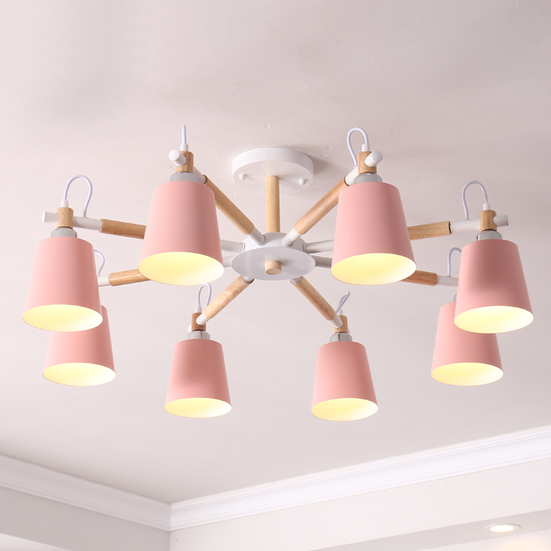 Потолочная люстра VARDA 8 lamps Pink Потолочная люстра VARDA 8 lamps Pink