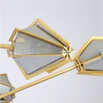 Люстра на штанге Harlow Spoke Chandelier White