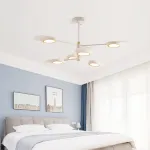 Люстра на штанге INGEL D110 8 lamps Black/Gold от ImperiumLoft