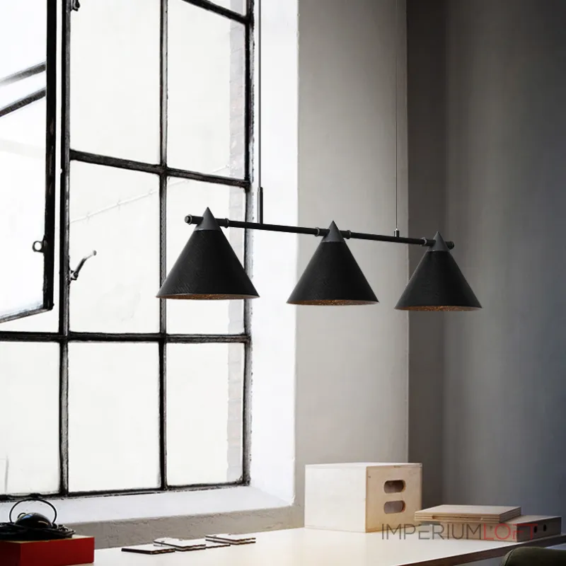 Подвесной реечный светильник CONE 4 Brown от ImperiumLoft