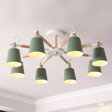 Потолочная люстра VARDA 8 lamps Green Потолочная люстра VARDA 8 lamps Green