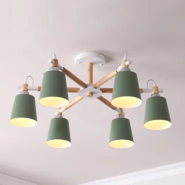 Потолочная люстра VARDA 6 lamps Green Потолочная люстра VARDA 6 lamps Green