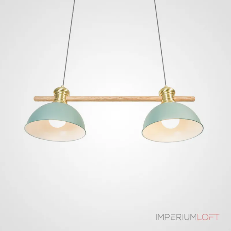 Подвесной реечный светильник NORWAY Light Green от ImperiumLoft