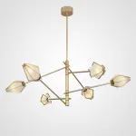 Люстра на штанге Harlow Spoke Chandelier White