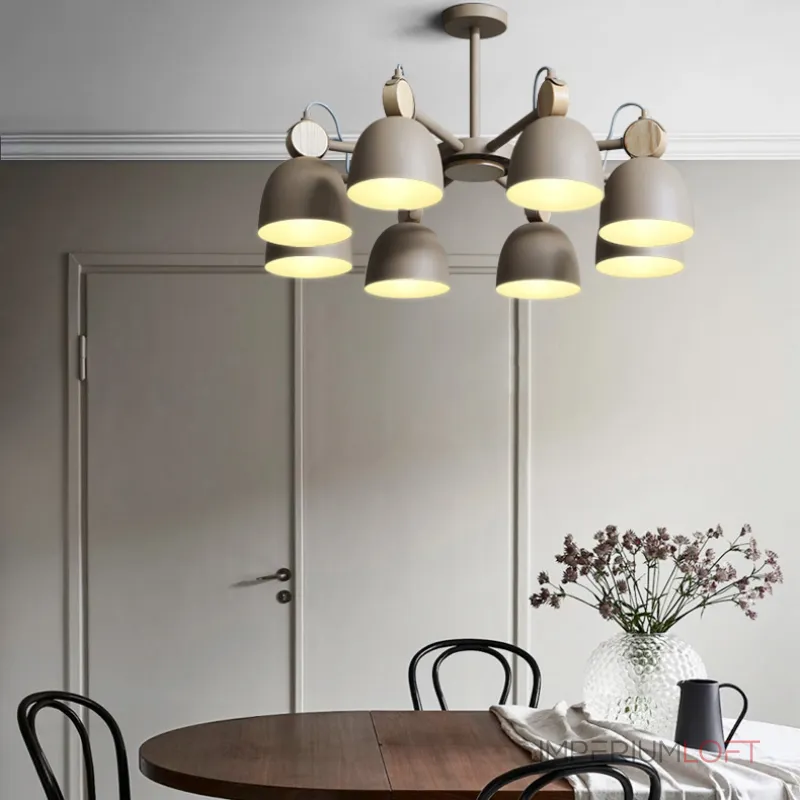 Люстра на штанге ROLLA 3 Gray Люстра на штанге ROLLA 3 Gray