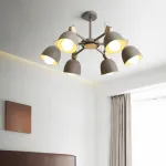 Люстра на штанге ROLLA 3 Gray