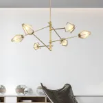 Люстра на штанге Harlow Spoke Chandelier White