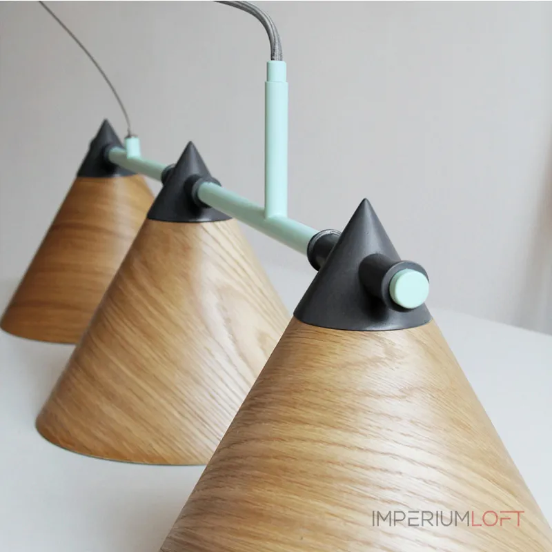 Подвесной реечный светильник CONE 4 Brown от ImperiumLoft