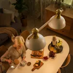 Подвесной реечный светильник NORWAY Light Green от ImperiumLoft