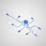 Потолочная люстра SCHEME BLUE от ImperiumLoft