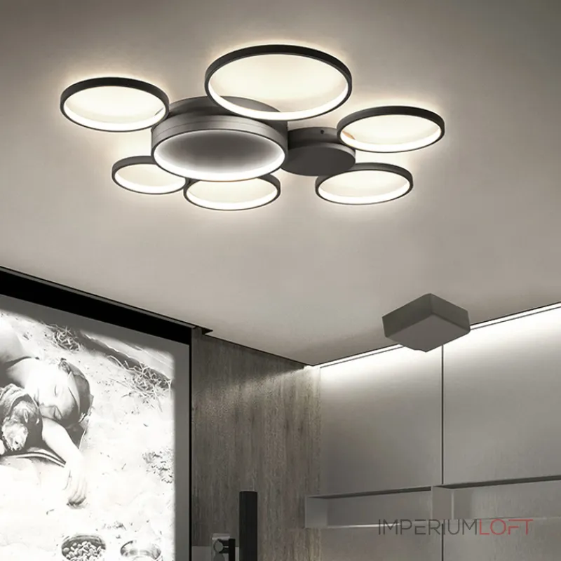 Потолочный светильник TWINE 5 rings White