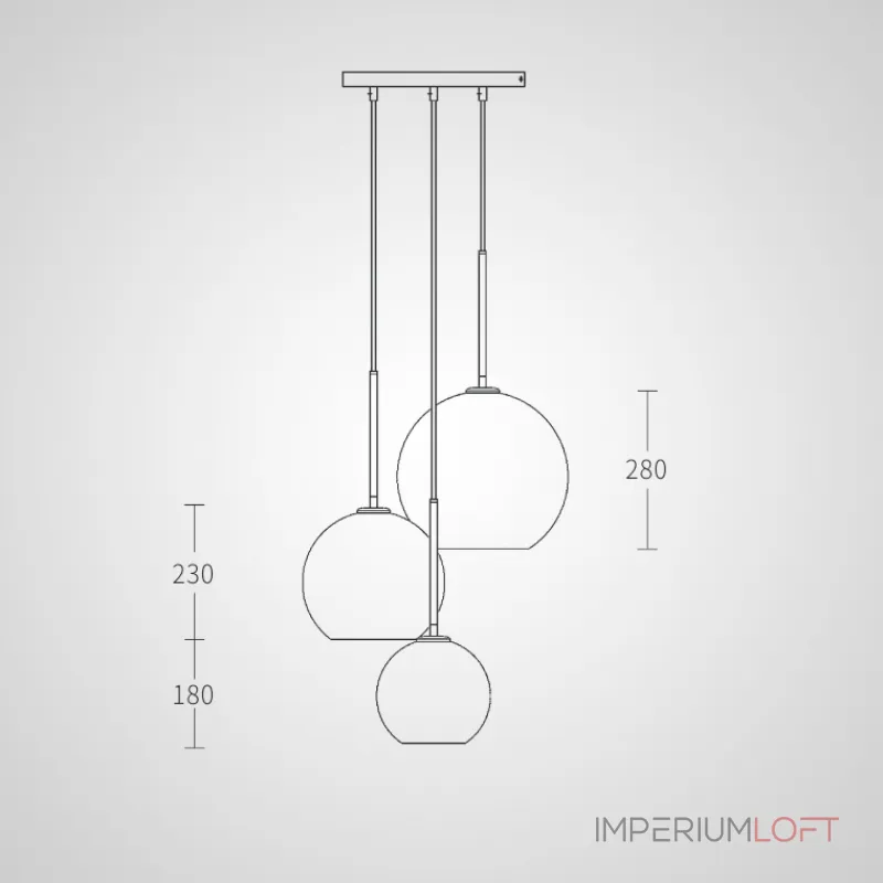 Подвесной светильник PASSAGE Gold от ImperiumLoft