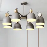 Люстра на штанге ROLLA 3 Gray