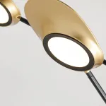 Люстра на штанге INGEL D110 8 lamps Black/Gold от ImperiumLoft