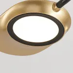 Люстра на штанге INGEL D110 8 lamps Black/Gold от ImperiumLoft