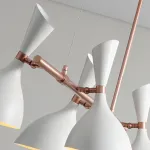 Подвесной реечный светильник TRUMPET LINE L85 White от ImperiumLoft