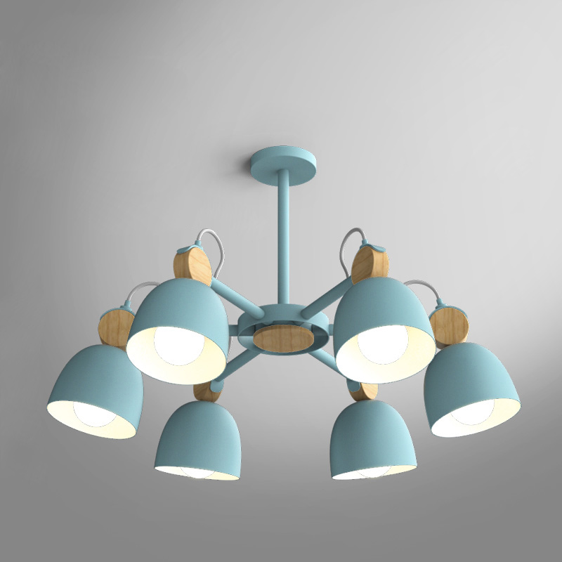 Люстра на штанге ROLLA 6 blueice Люстра на штанге ROLLA 6 blueice