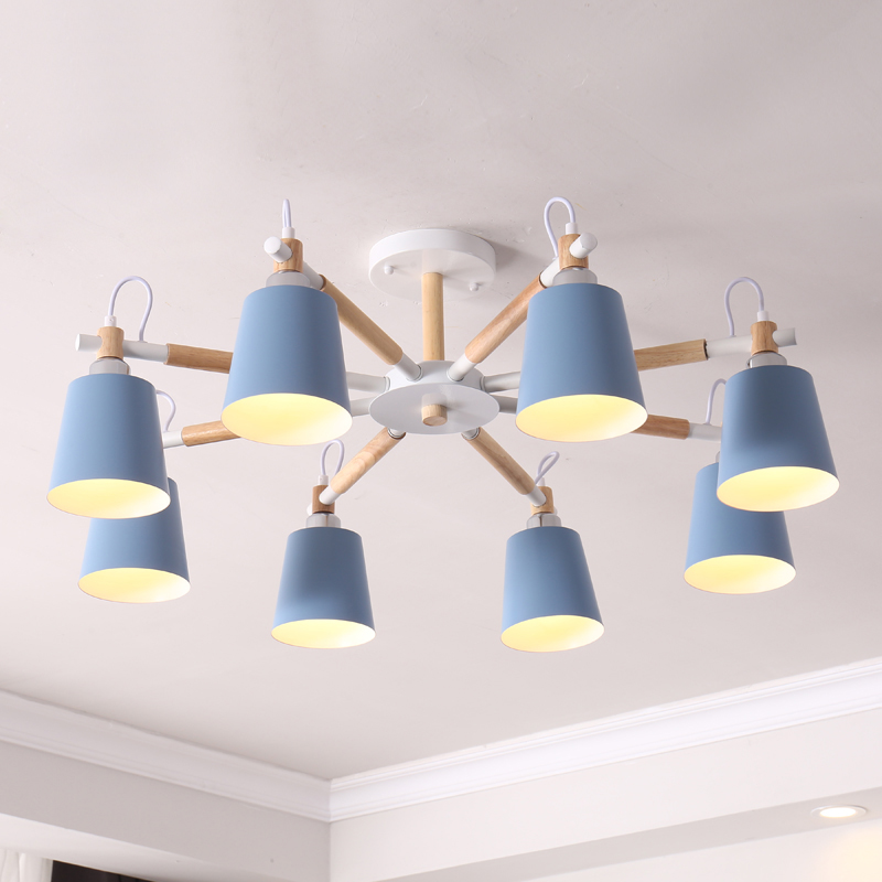 Потолочная люстра VARDA 8 lamps Blue Потолочная люстра VARDA 8 lamps Blue