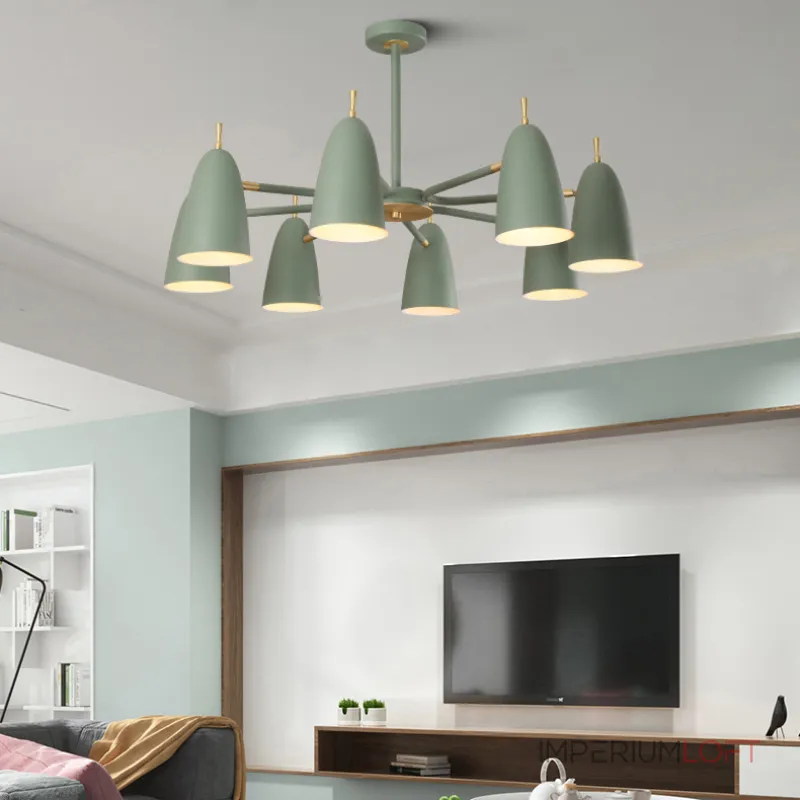 Люстра на штанге PINNACLE D70 Pink от ImperiumLoft