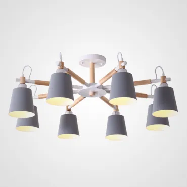 Потолочная люстра VARDA 8 lamps Grey
