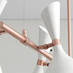Подвесной реечный светильник TRUMPET LINE L85 White от ImperiumLoft