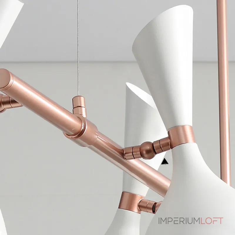Подвесной реечный светильник TRUMPET LINE L85 White от ImperiumLoft Подвесной реечный светильник TRUMPET LINE L85 White от ImperiumLoft