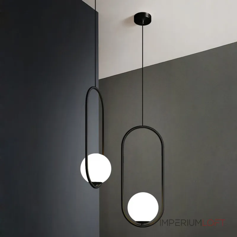 Подвесной светильник Matthew McCormick hoop 50 Silver MILA Pendant от ImperiumLoft