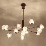 Люстра на штанге ICE 9 lamps Gold от ImperiumLoft