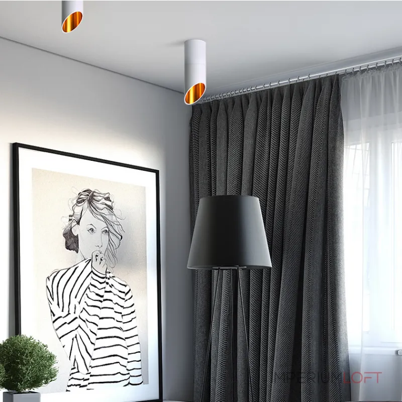 Потолочный светильник 45° lamps by Via H60 Black от ImperiumLoft